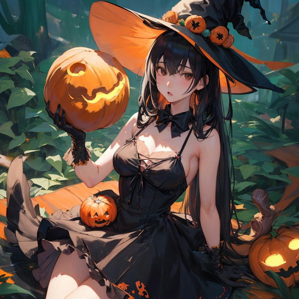 ハロウィンの魔女