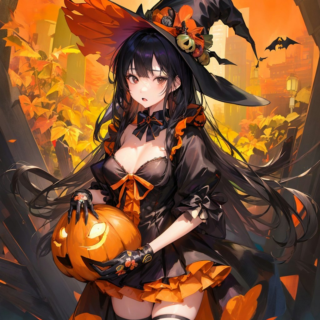 ハロウィンの魔女