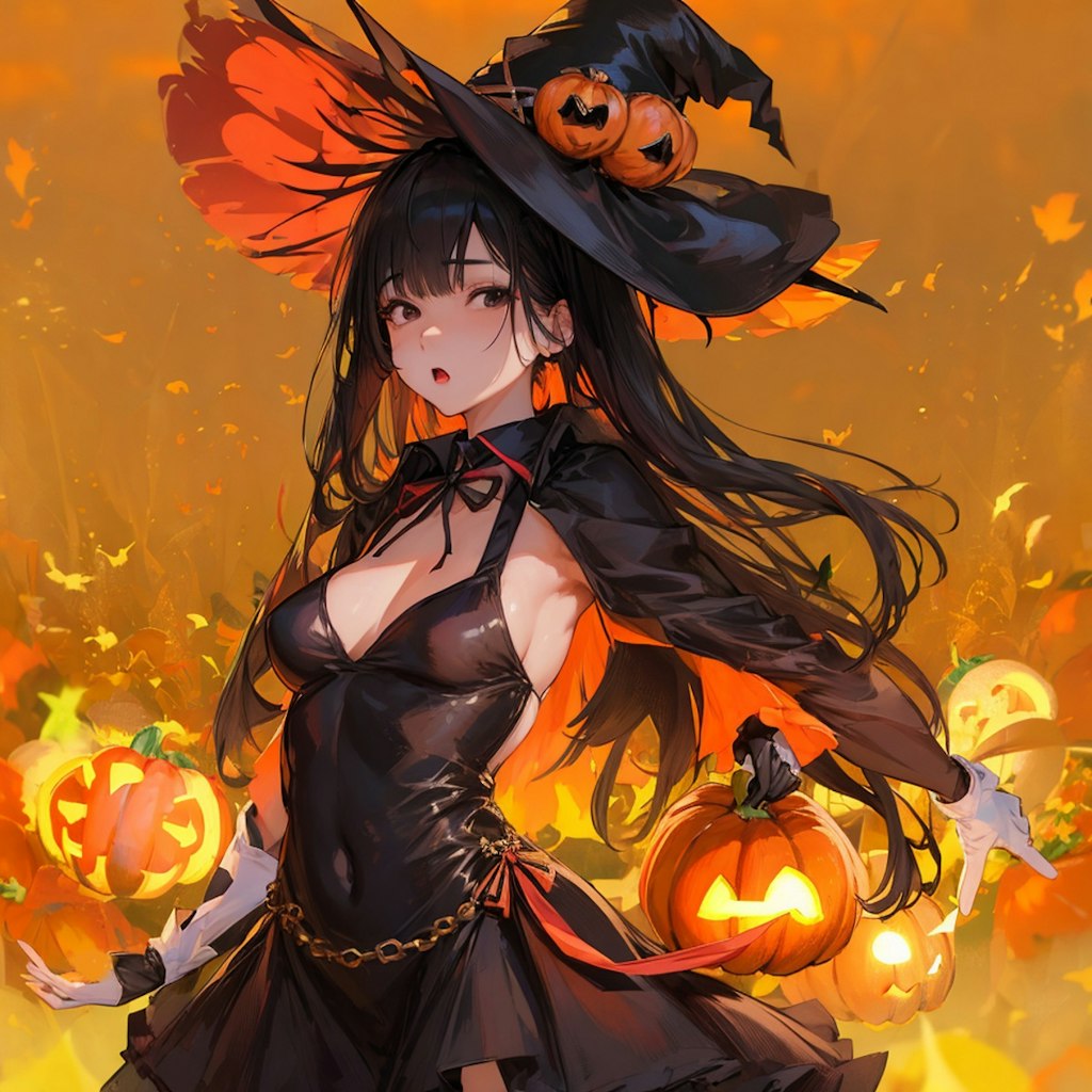 ハロウィンの魔女