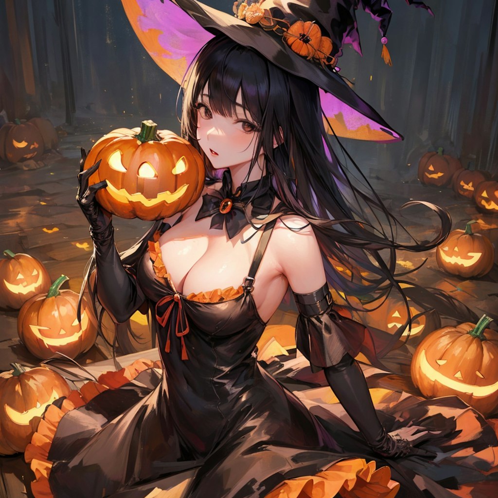 ハロウィンの魔女