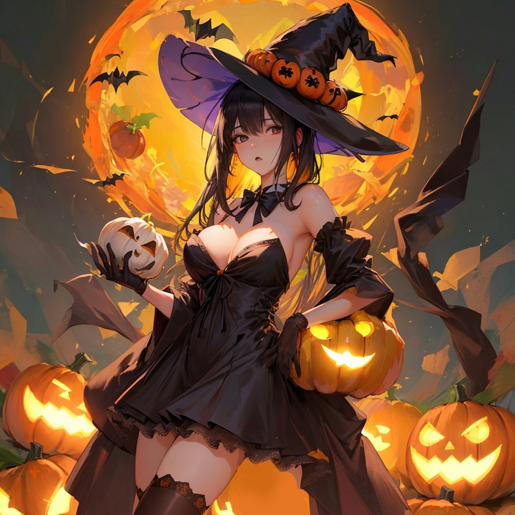 ハロウィンの魔女