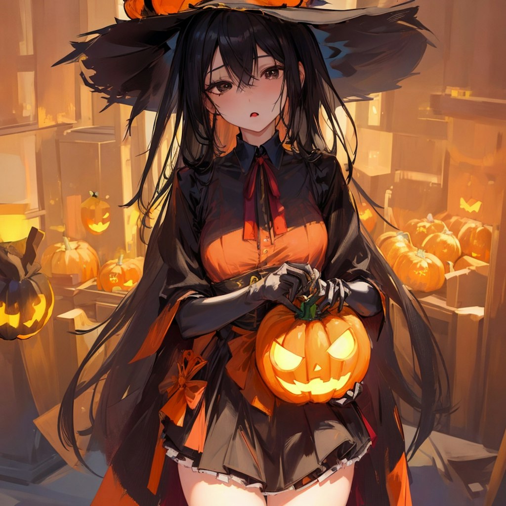 ハロウィンの魔女