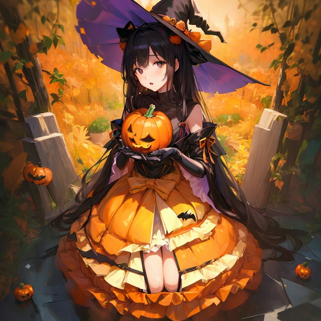 ハロウィンの魔女