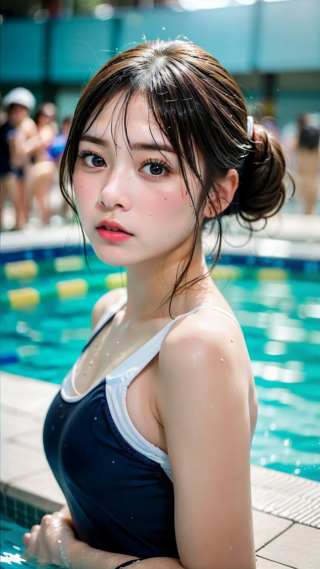 水泳の授業はドキドキ♡