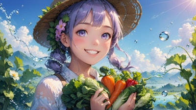 野菜の収穫