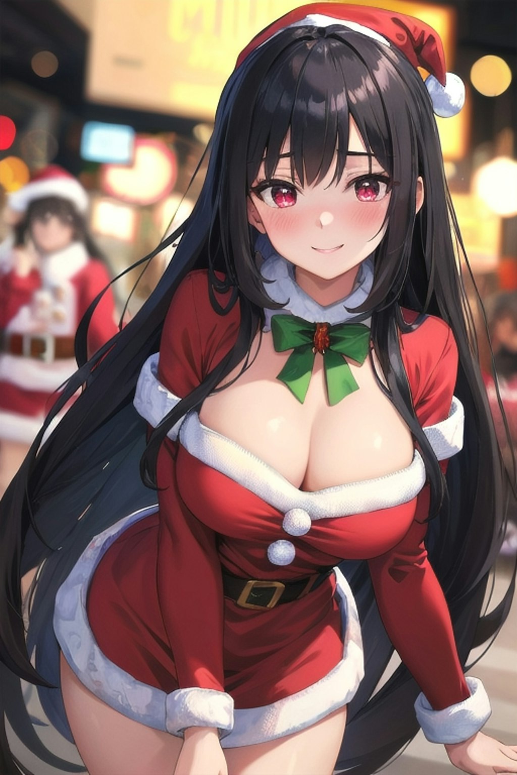 うちの娘達のサンタコス🎅