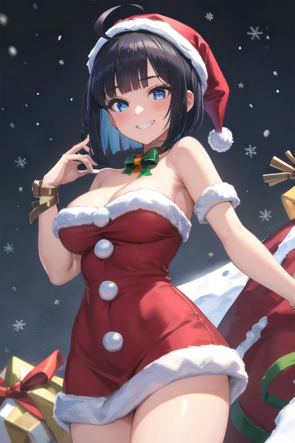 うちの娘達のサンタコス🎅