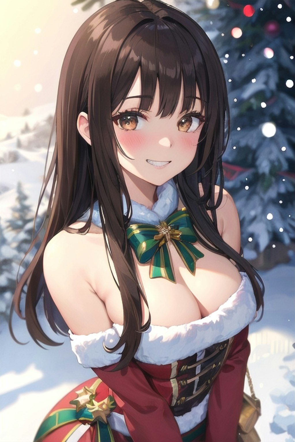 うちの娘達のサンタコス🎅