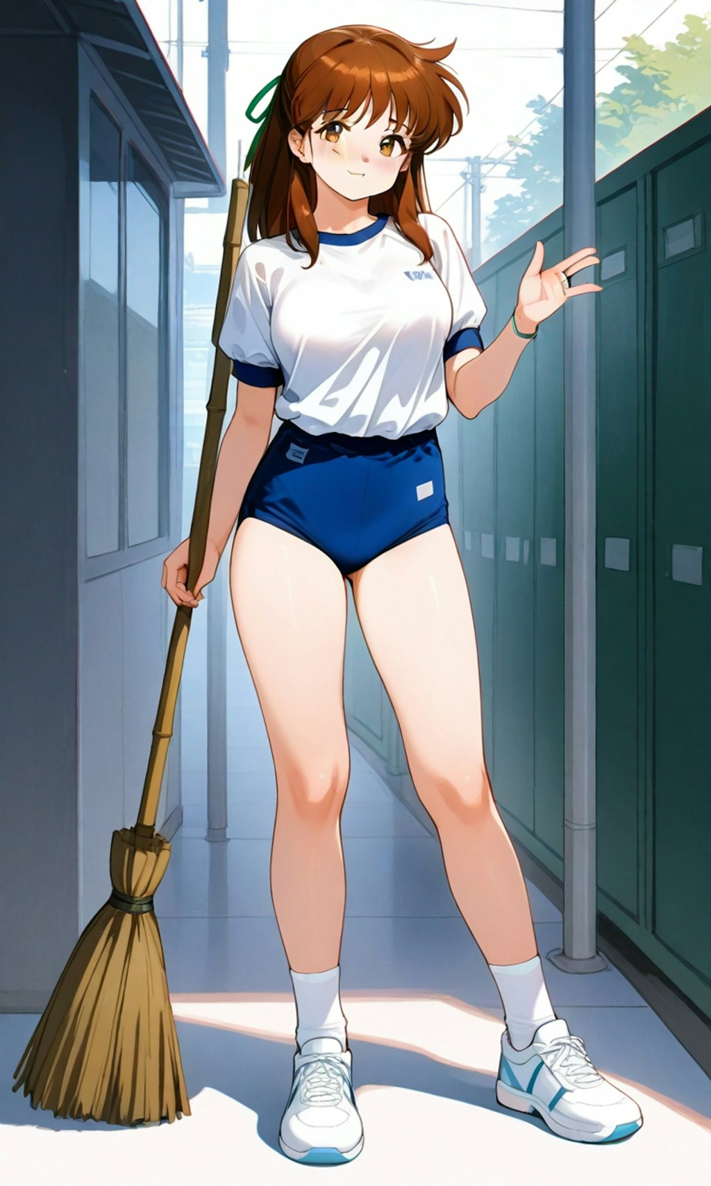 お掃除中のアニス先生