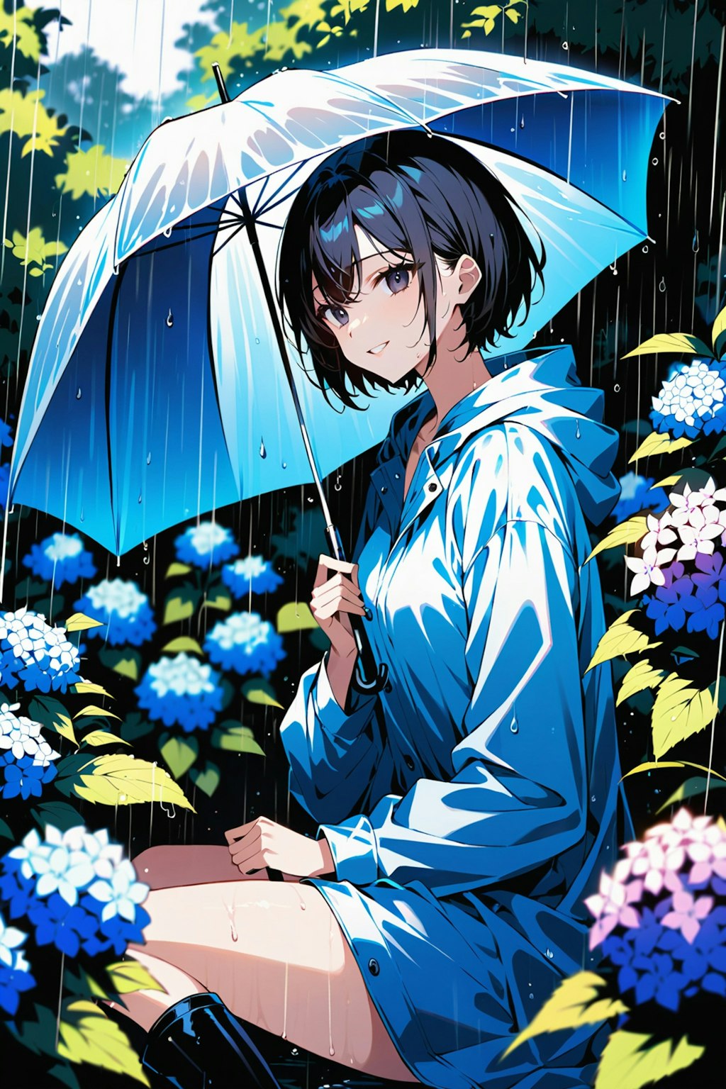 雨の日の女の子　その１０