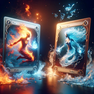 激突！火の精霊vs水の精霊‼︎