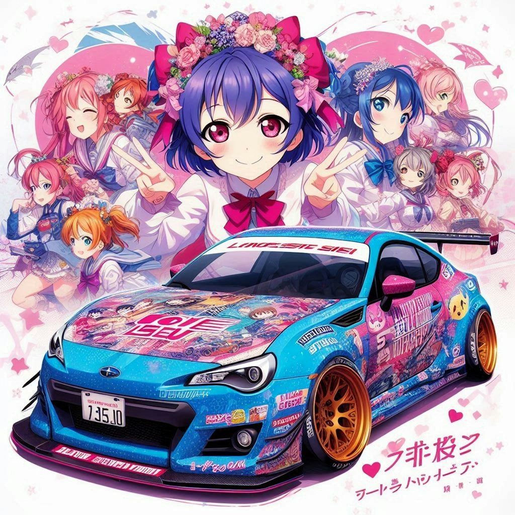 スバルBRZラブライブ痛車