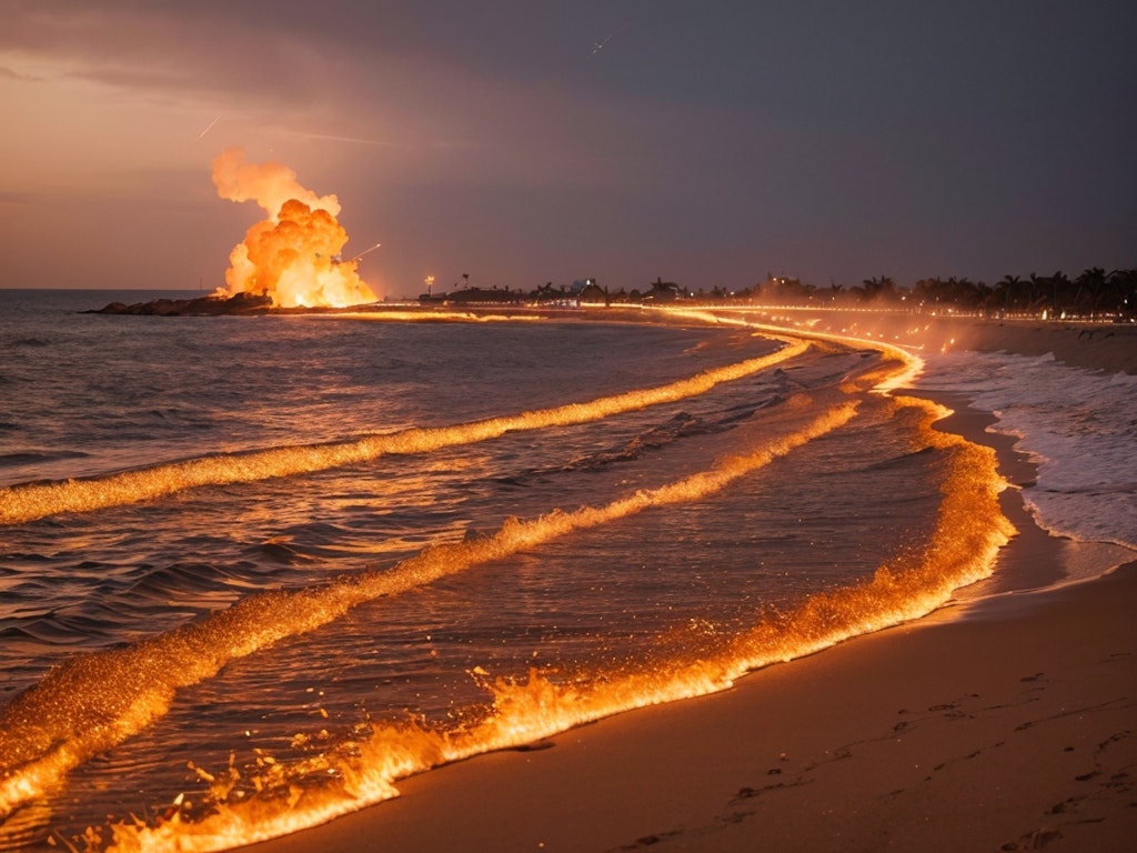 海奇現象「海の火」