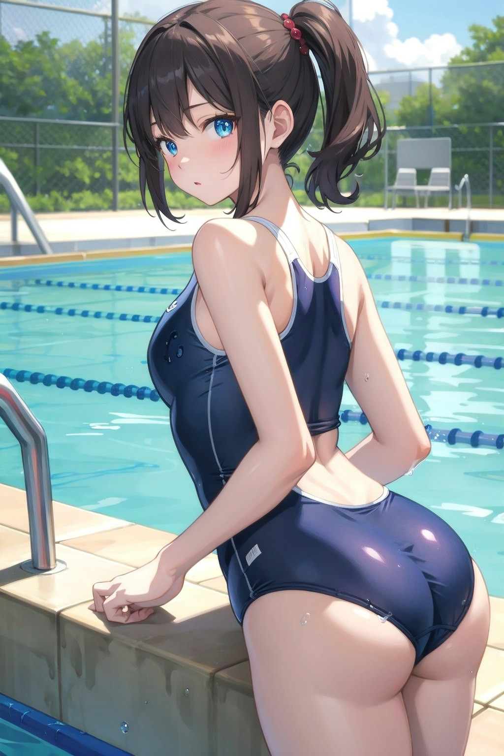 スクール水着の女の子