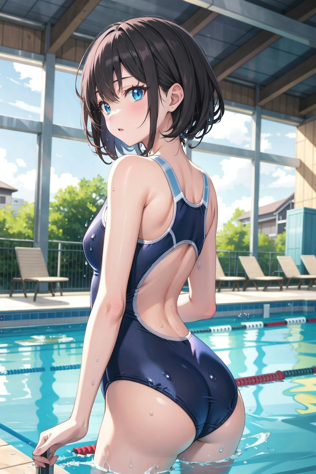 スクール水着の女の子