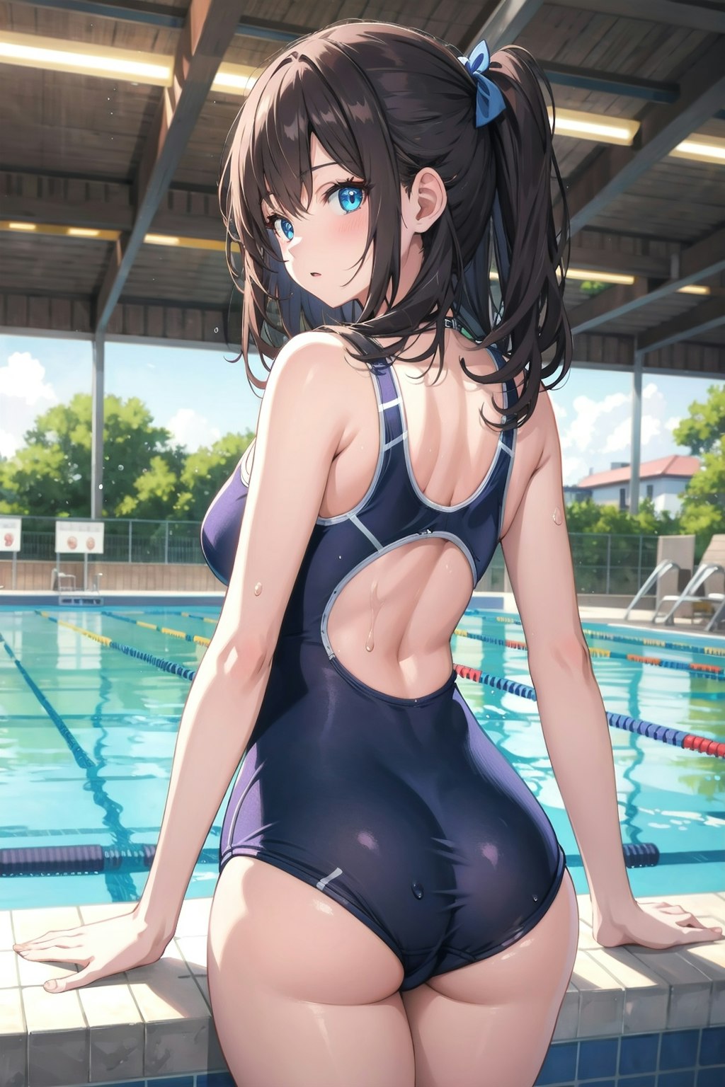 スクール水着の女の子