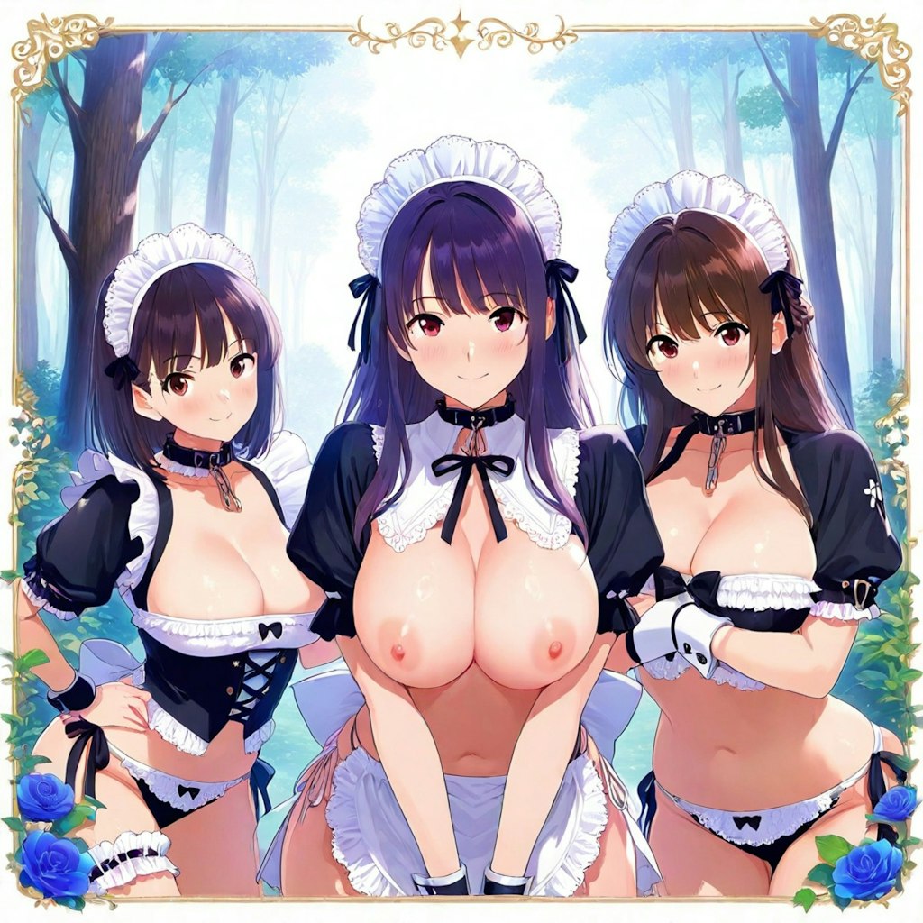 エロマンガの限定版特典イラスト風な光景