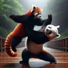パンダと赤パンダの練習