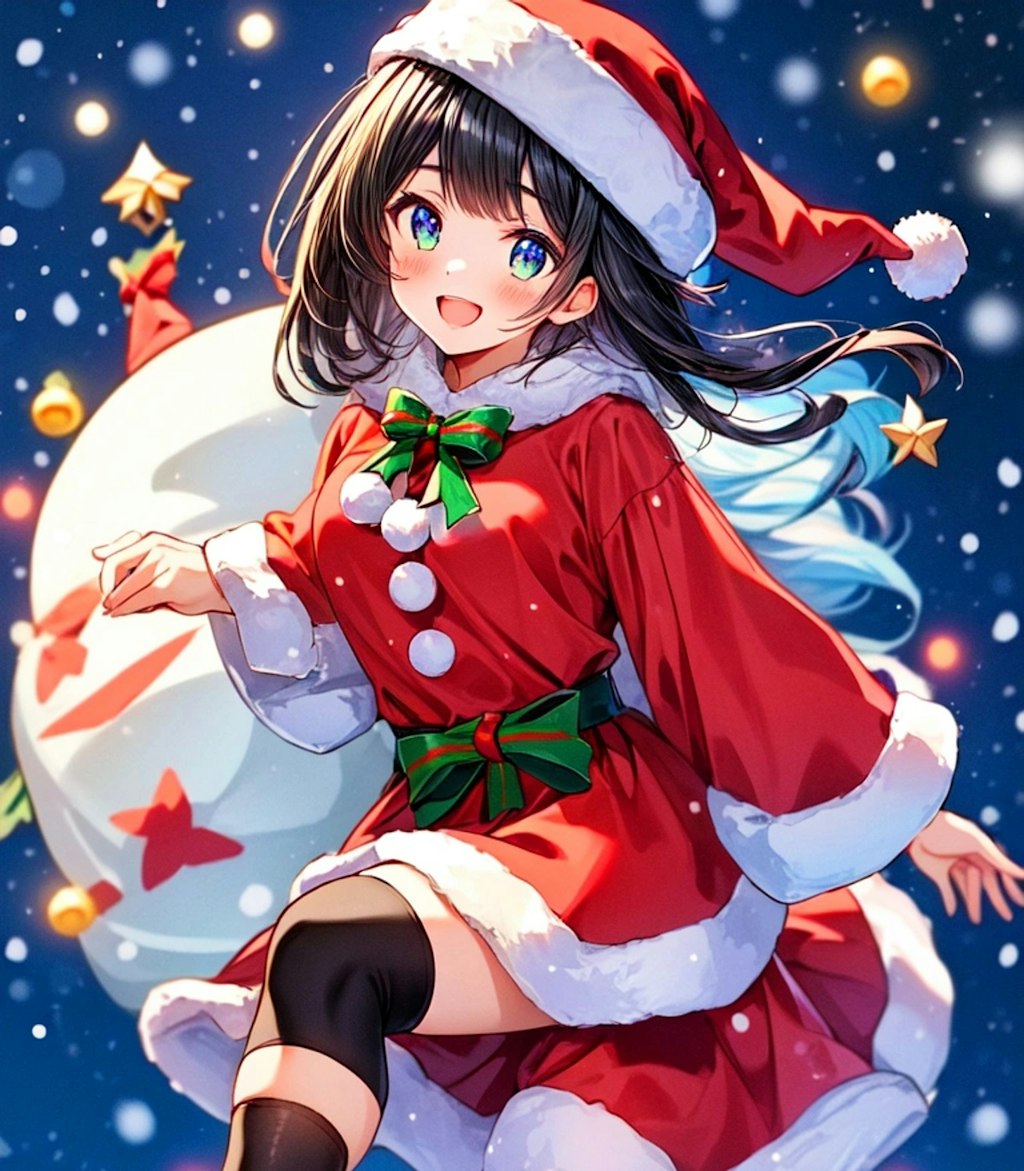 クリスマスイブの夜の、プレゼントとサンタクロースなうちの子♥その1（12枚）