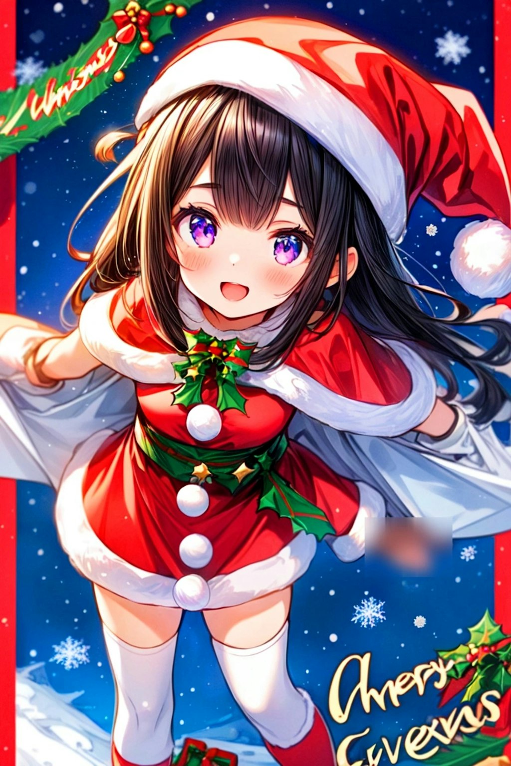 クリスマスイブの夜の、プレゼントとサンタクロースなうちの子♥その1（12枚）