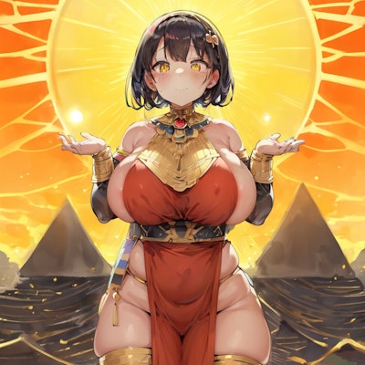 太陽神を従える女王