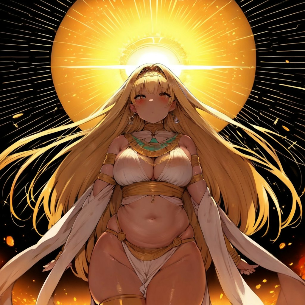 太陽神を従える女王