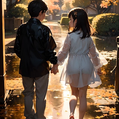 秋のお散歩(子供バージョン)