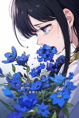 藍の花吐き