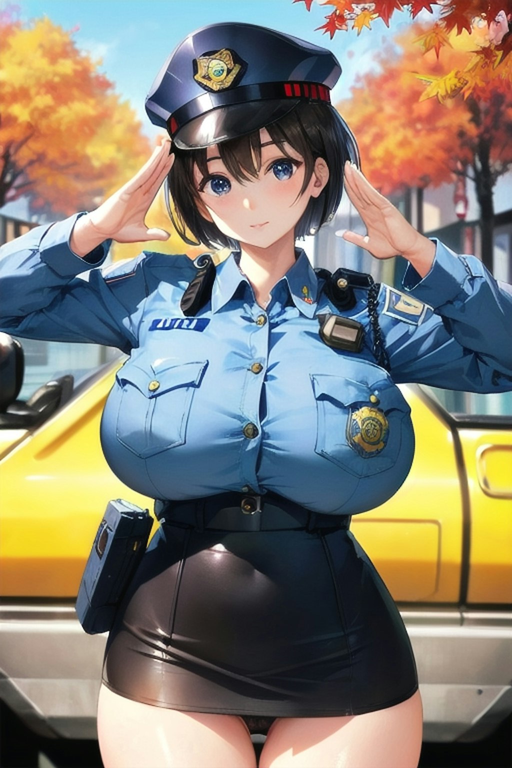 ２日の女性警察官