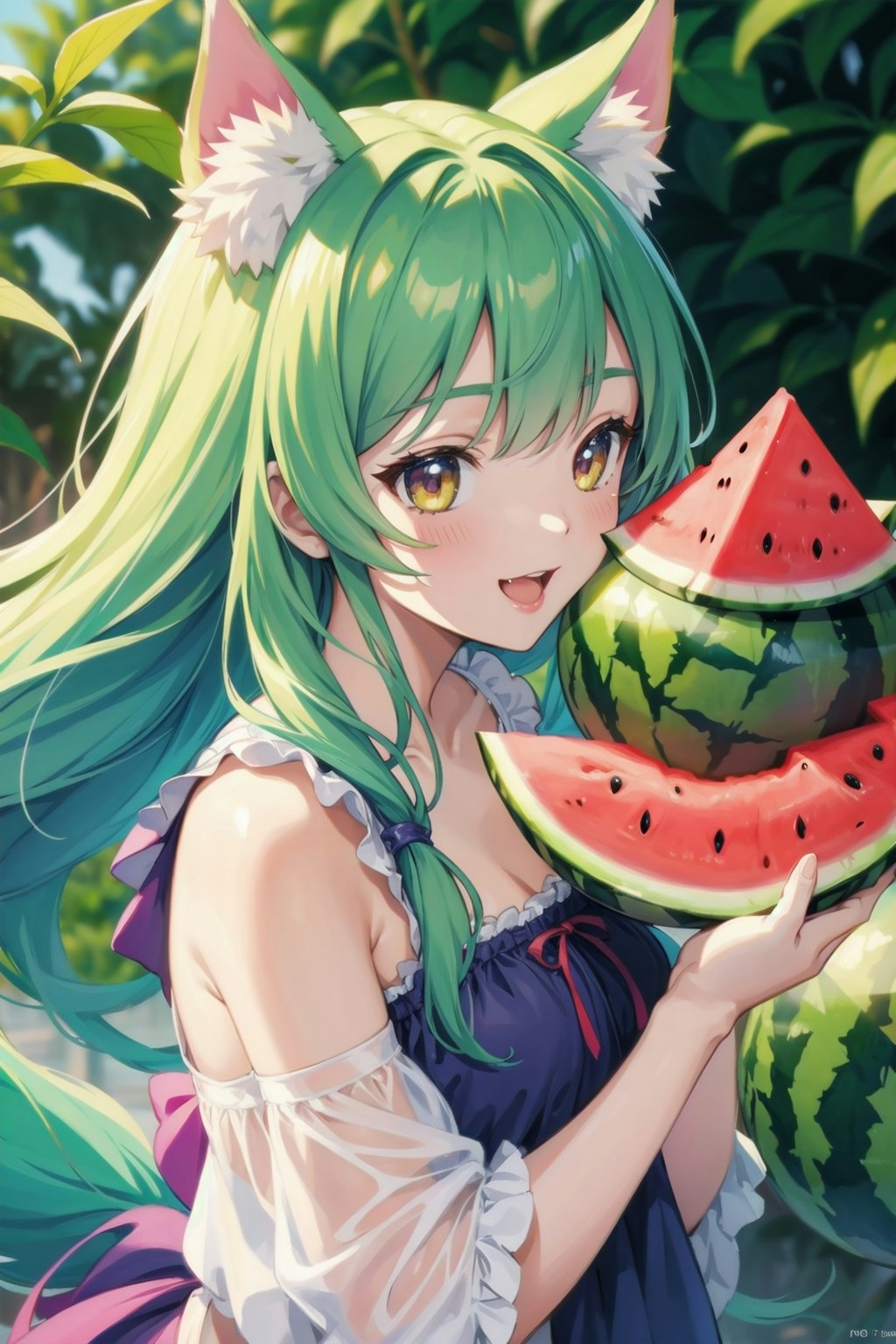 季節外れ過ぎ🍉🐺