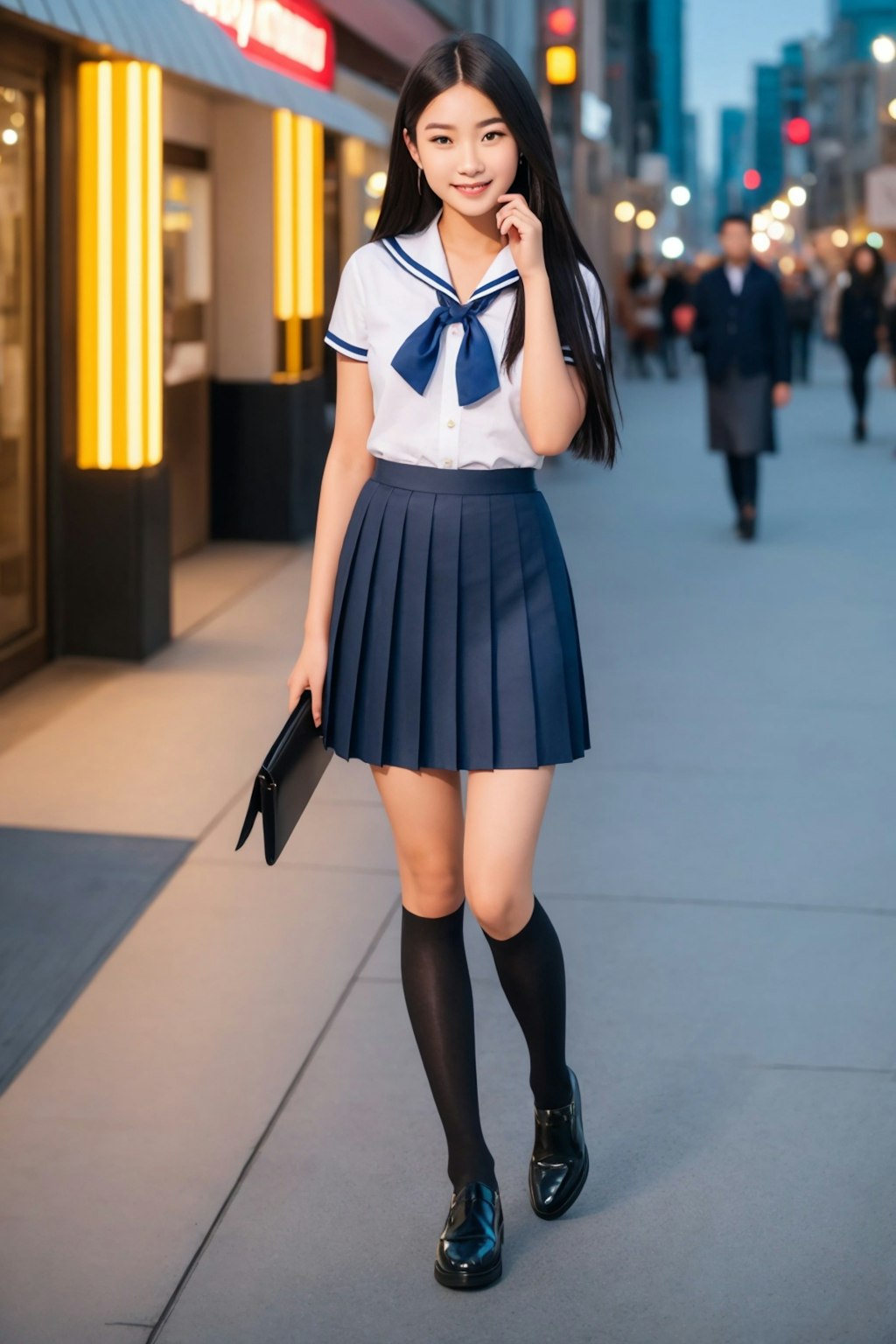 Japanese school winter sailor clothes (久しぶりのGARNET)