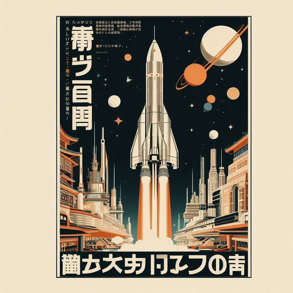 昭和の宇宙旅行の広告