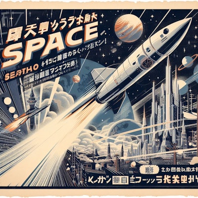 昭和の宇宙旅行の広告