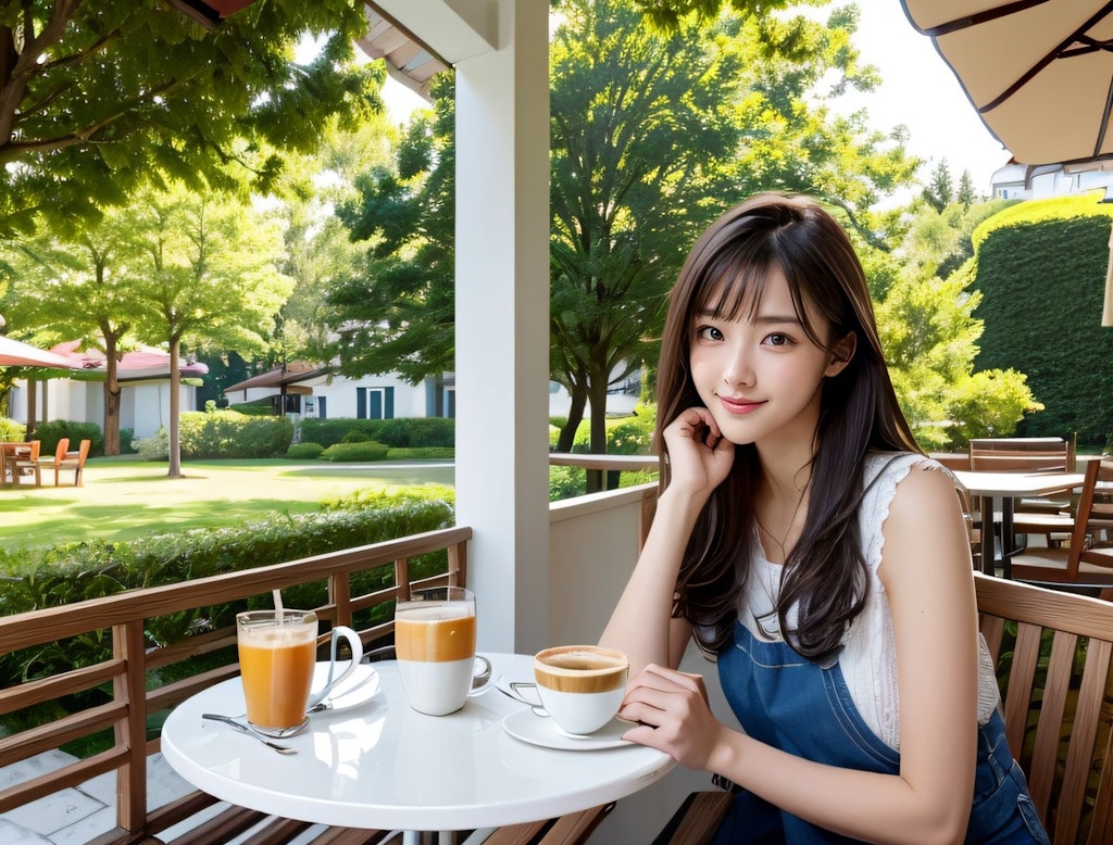 避暑地での朝食