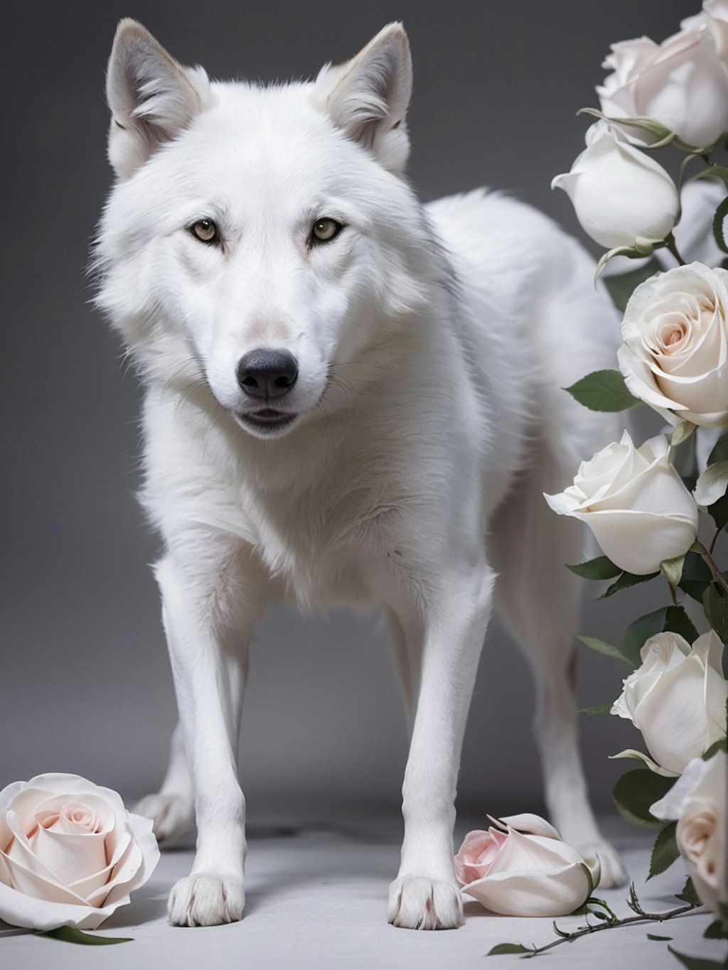 ３１日目ウルフ、薔薇と狼