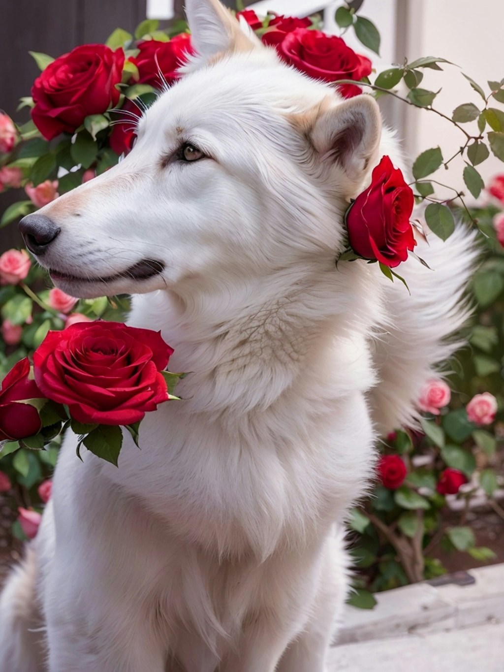 ３１日目ウルフ、薔薇と狼