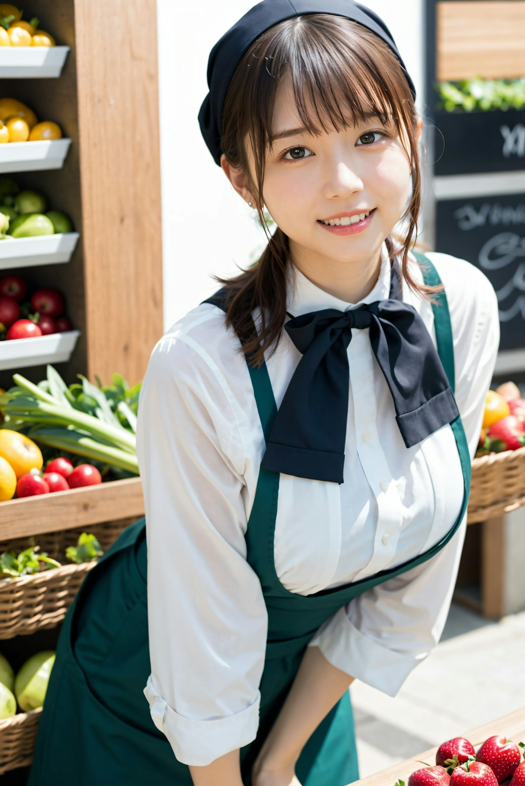 スーパーの店員