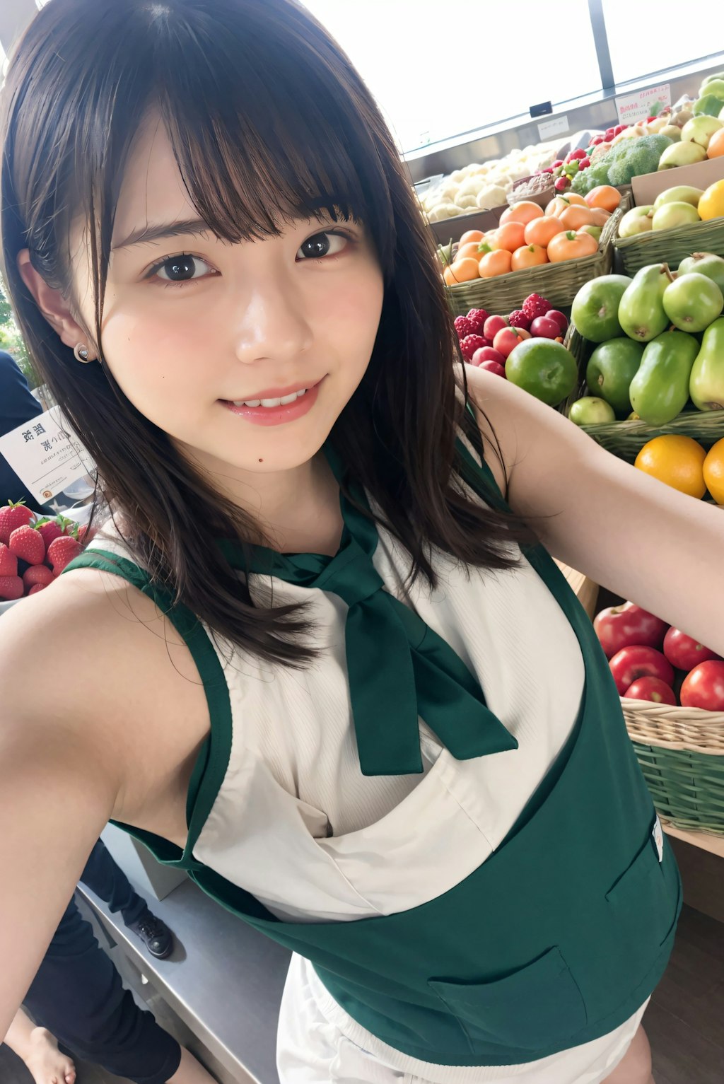 スーパーの店員