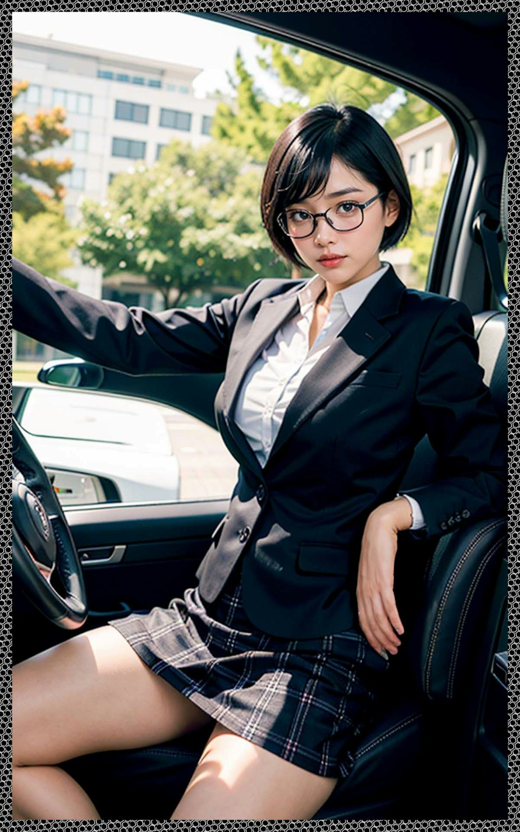 眼鏡OL　 glasses office lady