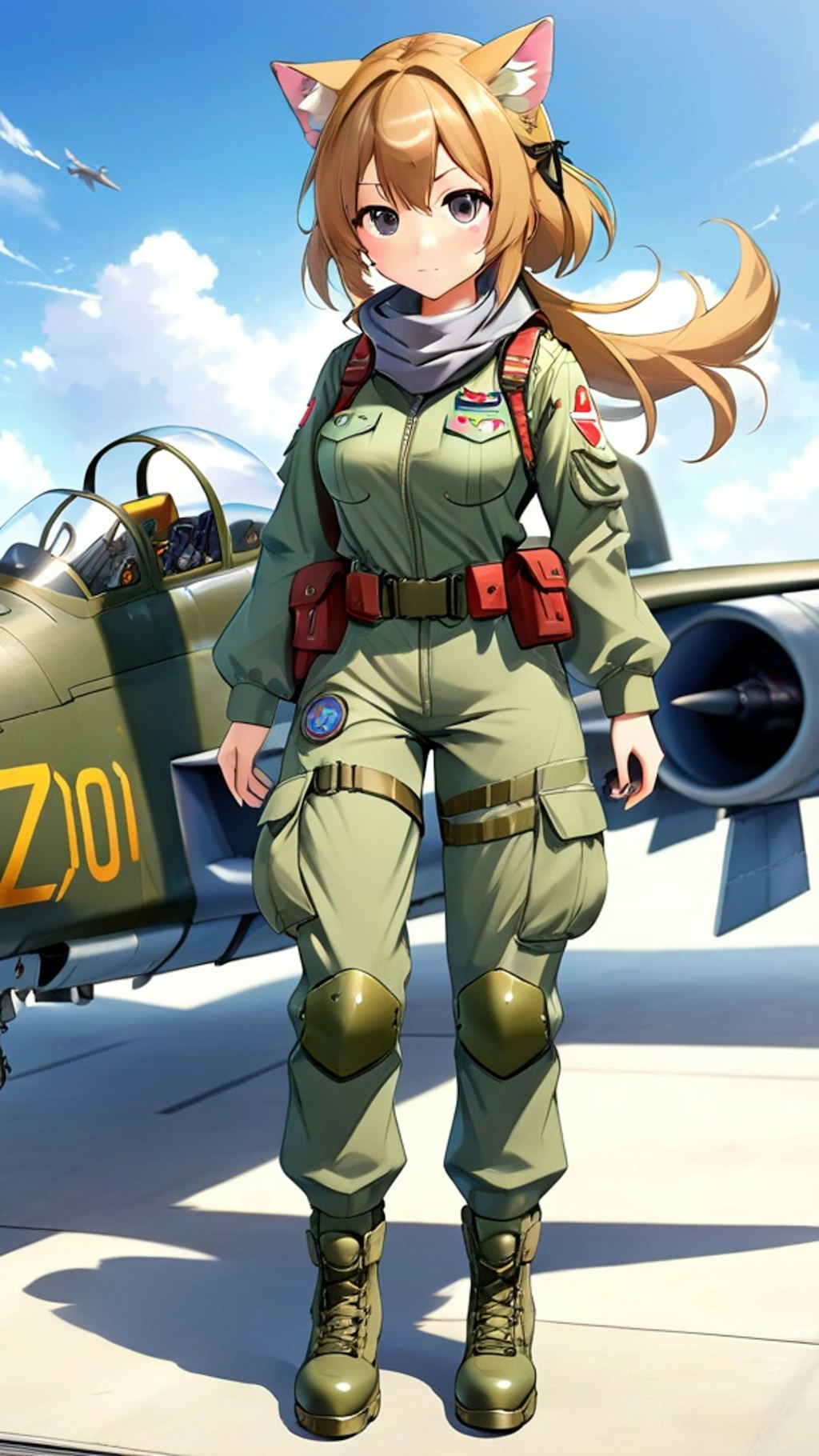 戦闘機の擬人化　ワイルドキャット