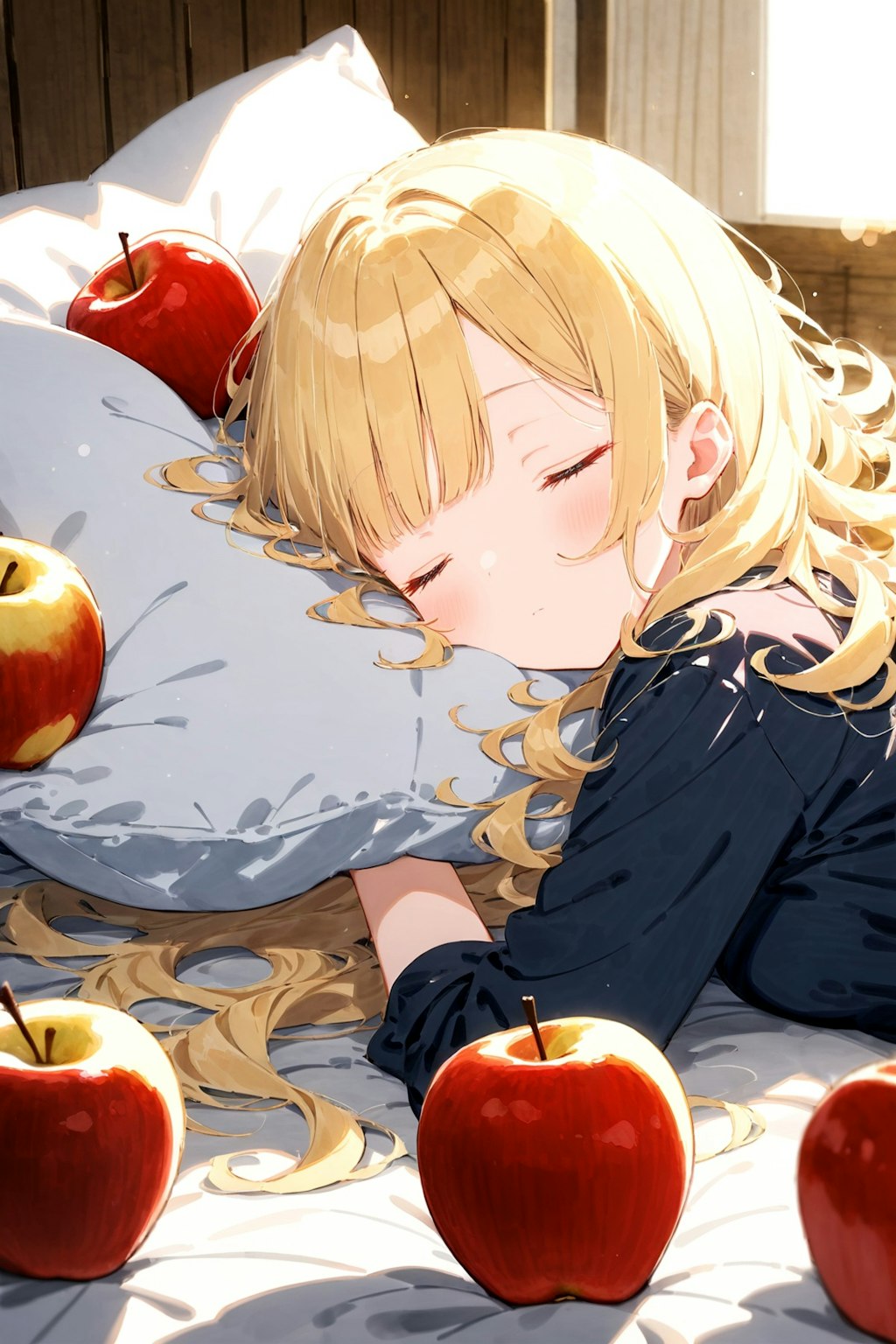 リンゴを食べ過ぎて眠い