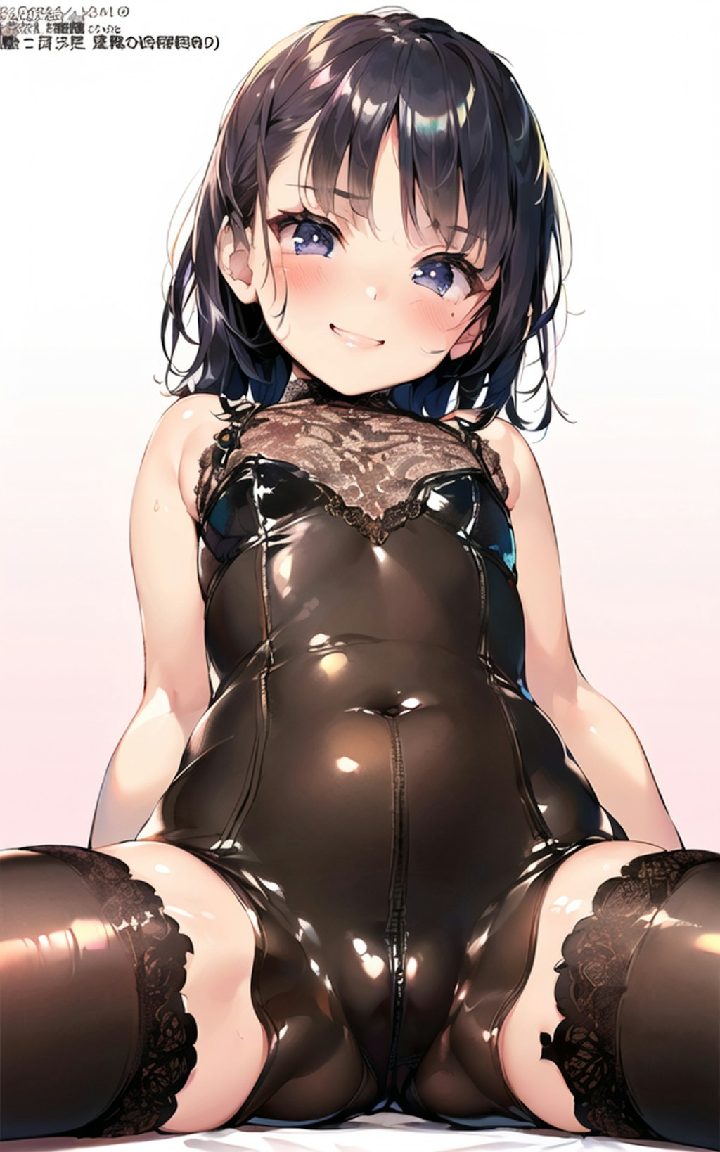 See through shiny bodysuit