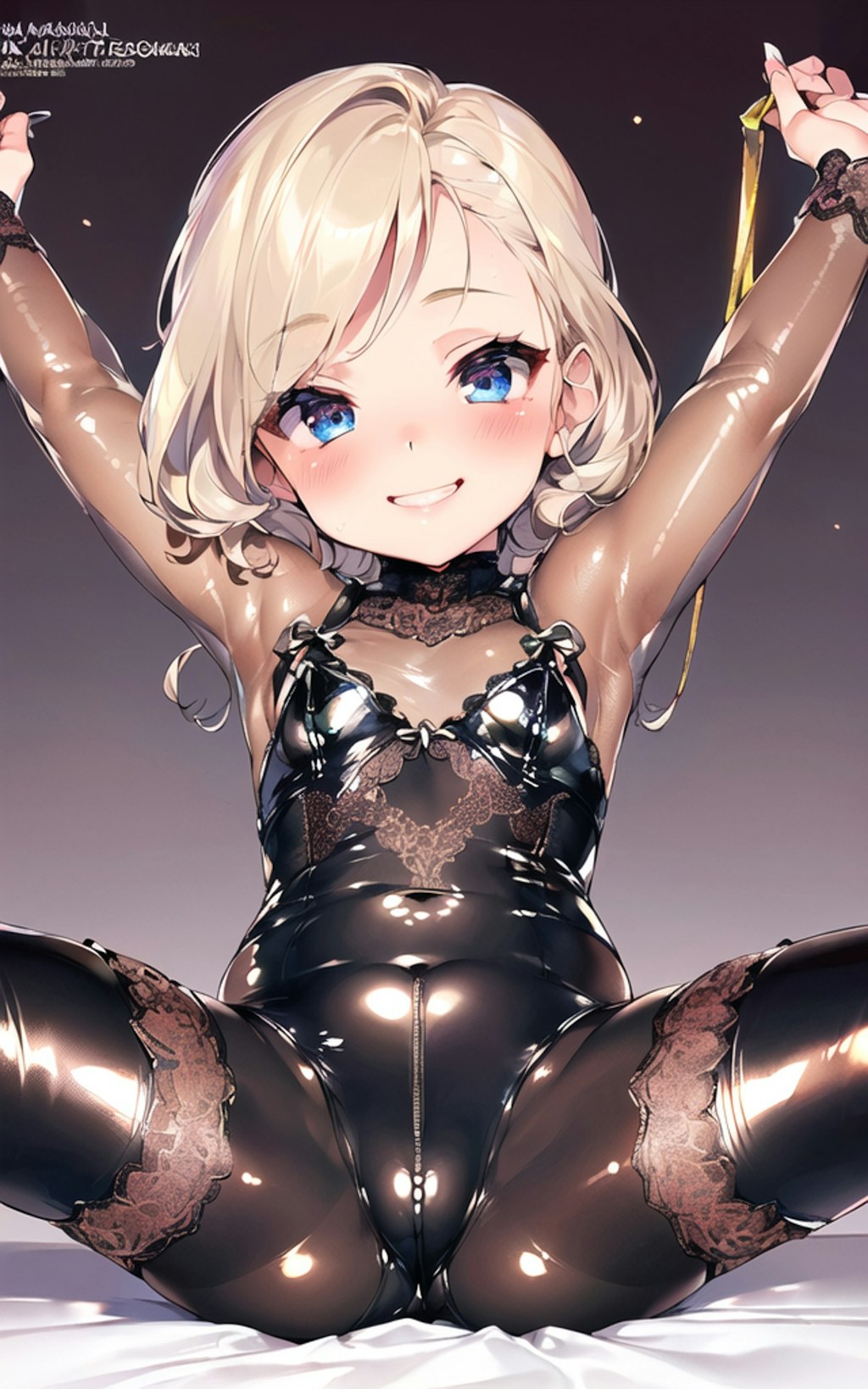 See through shiny bodysuit