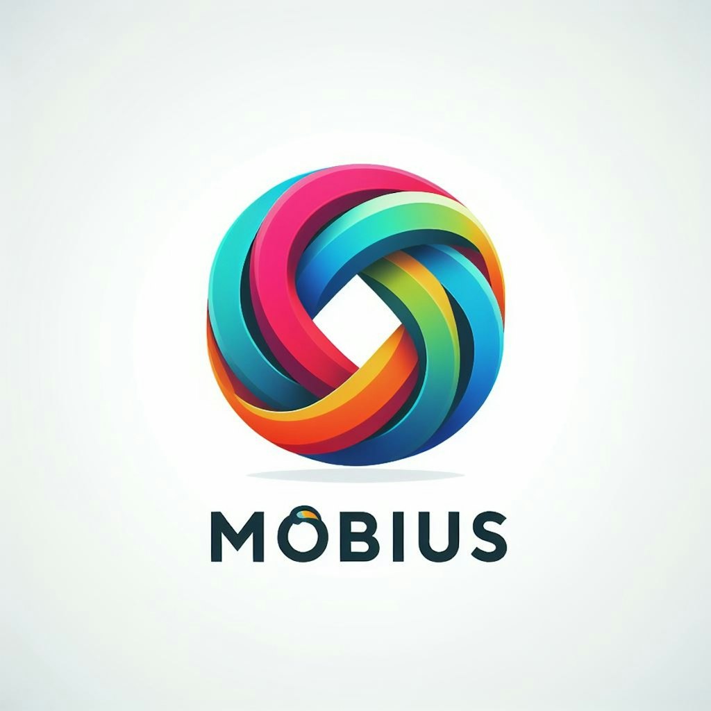新しい画像生成AIサービス「メビウス」のロゴ