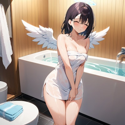 入浴前天使さん