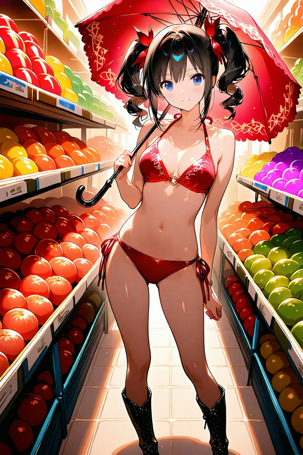 市場のキャンギャルちゃん
