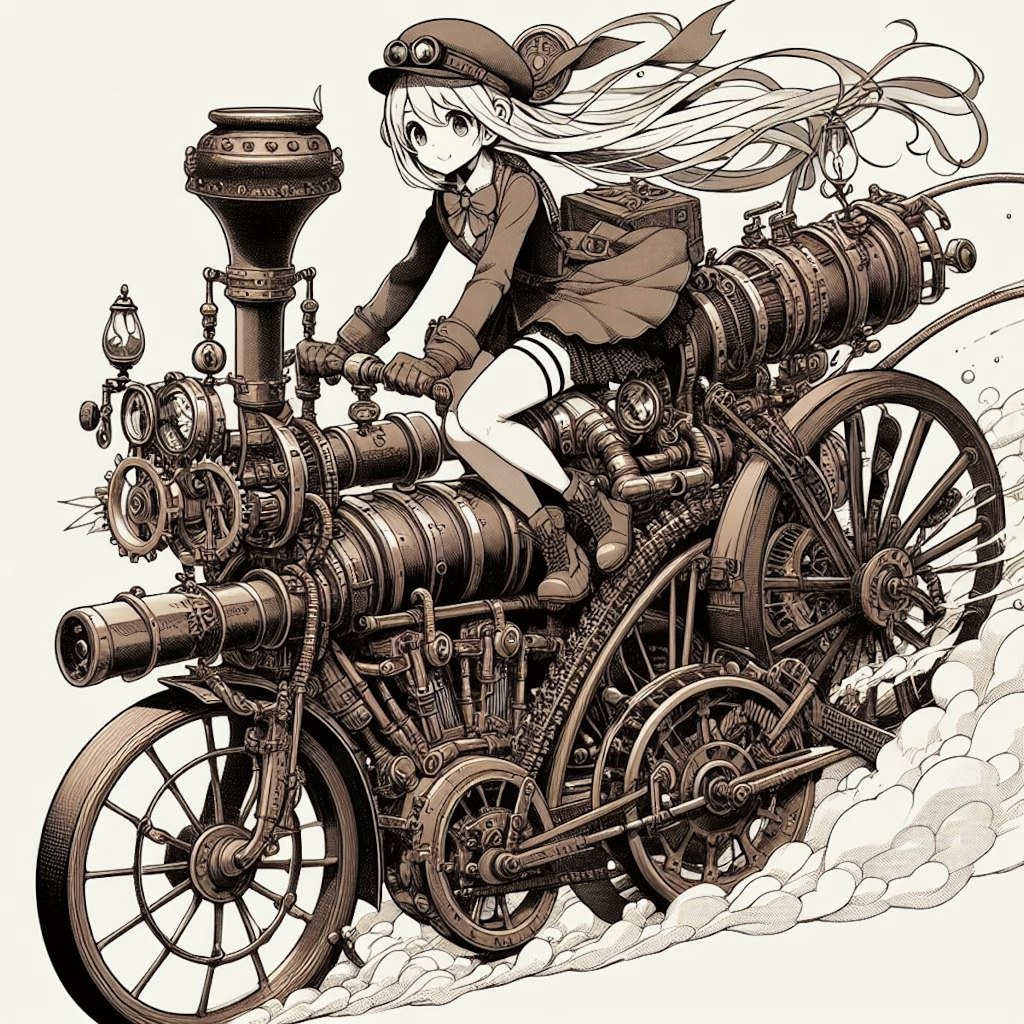 蒸気機関バイク1