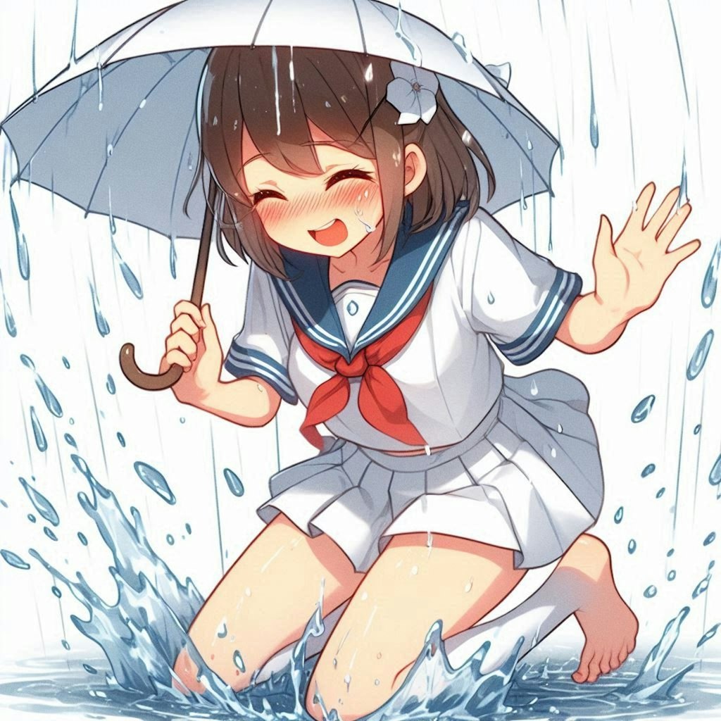 梅雨なんてへっちゃら！（Copilot）