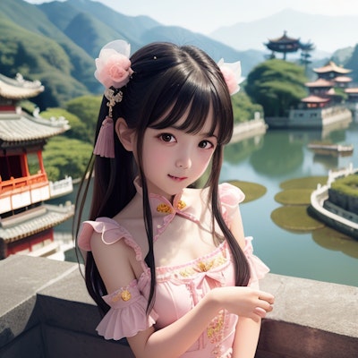 中華風ピンク姫 (ani2real版)