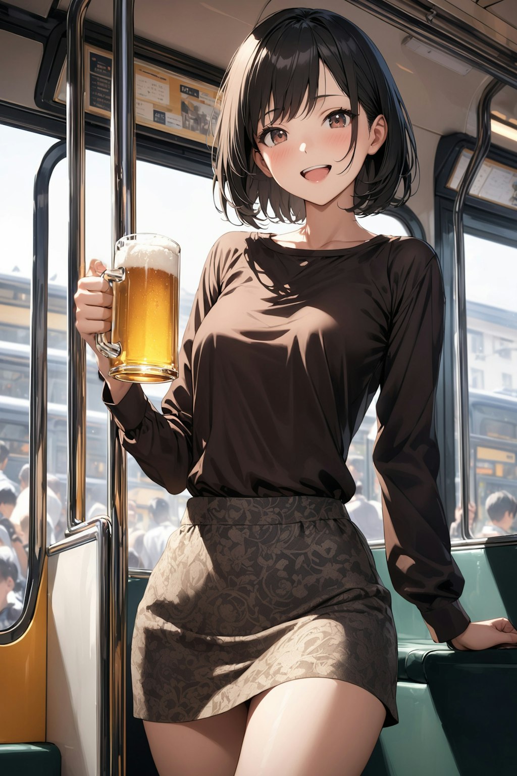 ビール電車でご機嫌！